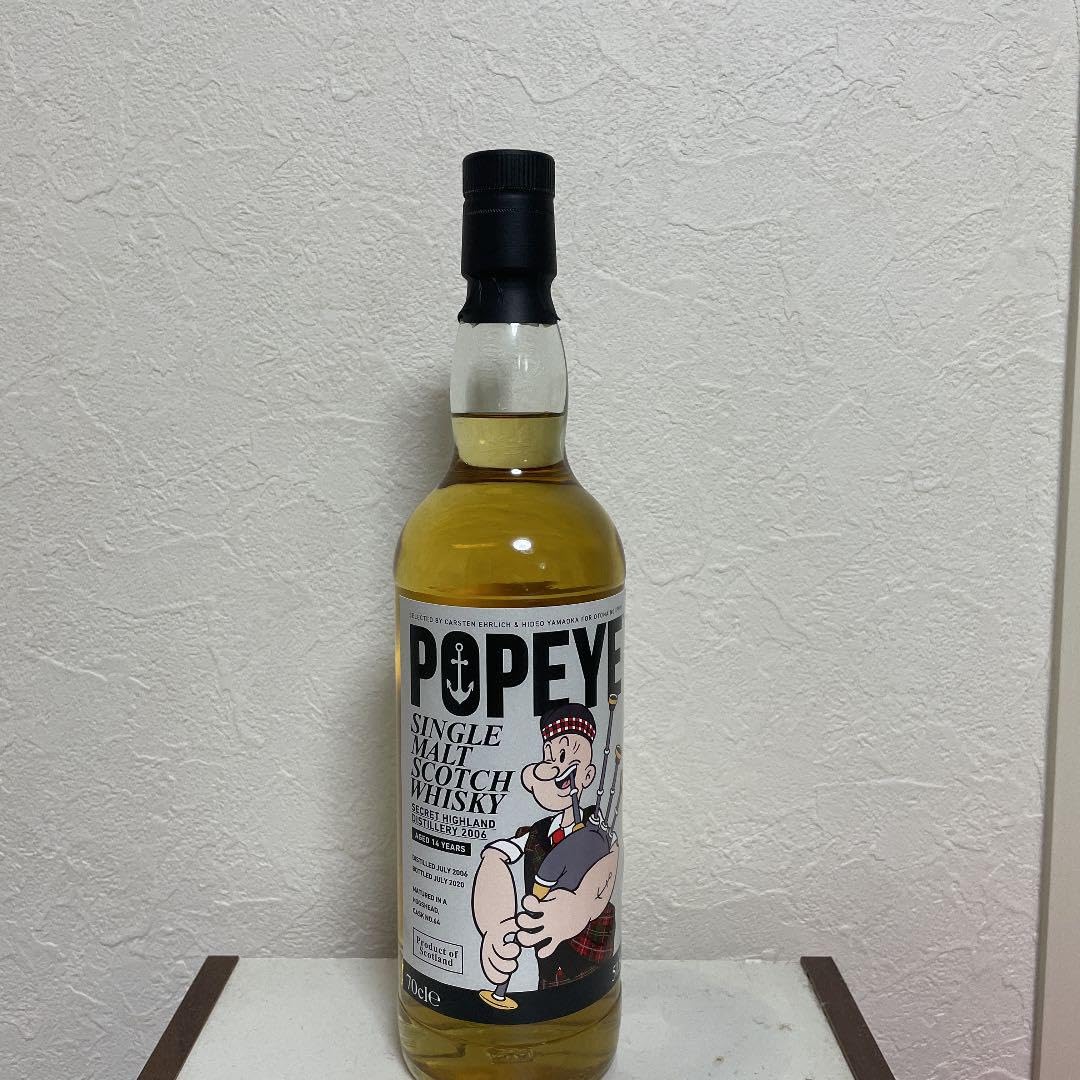 ポパイ(TM)」ラベル・ウイスキー シークレットハイランド2006